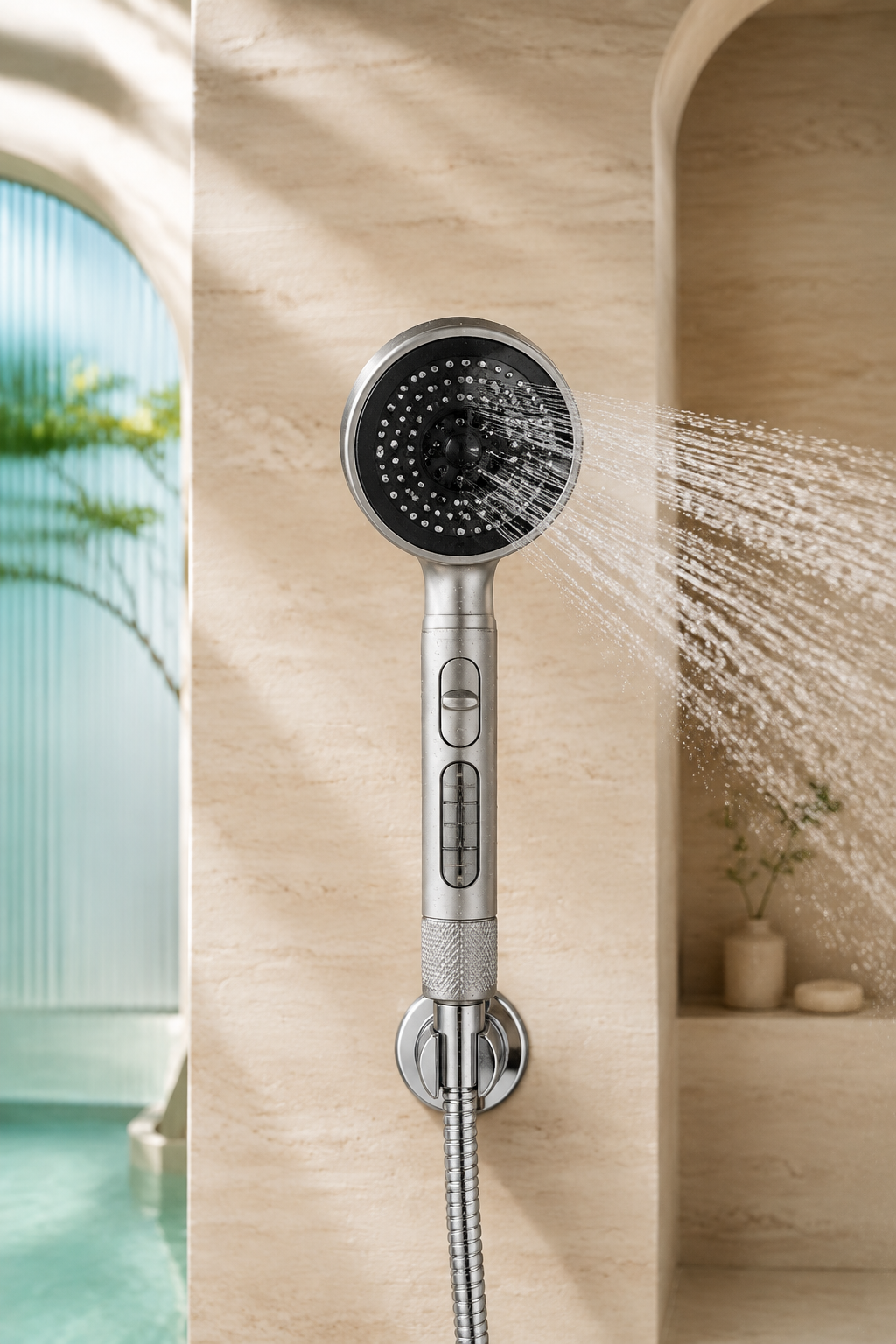 Aurelle Flow – 15-Stage Filtered Shower Head Complete Set